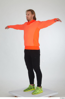 Erling black tracksuit dressed orange long sleeve t shirt sports…